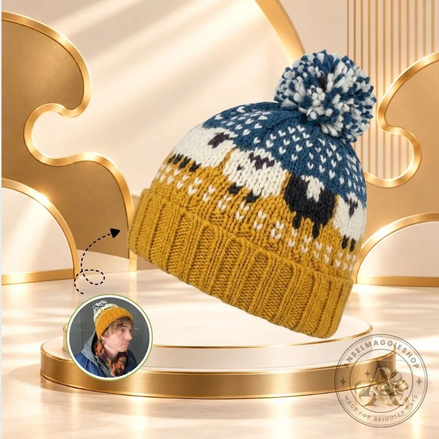 Resident Evil Sheep Beanie Hat Horror Movie Inspired Knit Cap Cosplay Accessory